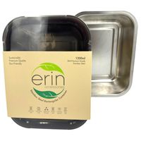 Erin Stainless Steel Food Container - 1200ml Rectangle